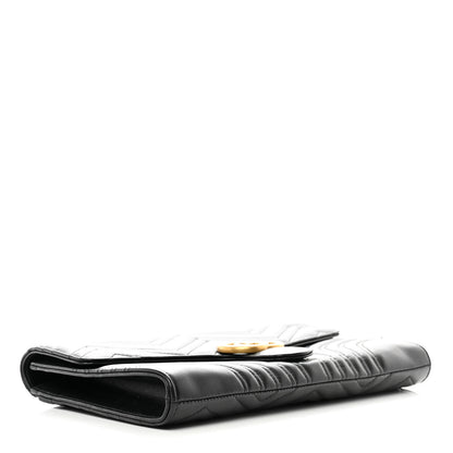 Gucci Calfskin Matelasse GG Marmont Clutch Black 4 of 10