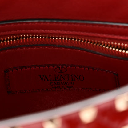 Valentino Garavani Patent Medium Rockstud Spike Shoulder Bag Rosso Valentino 6 of 9