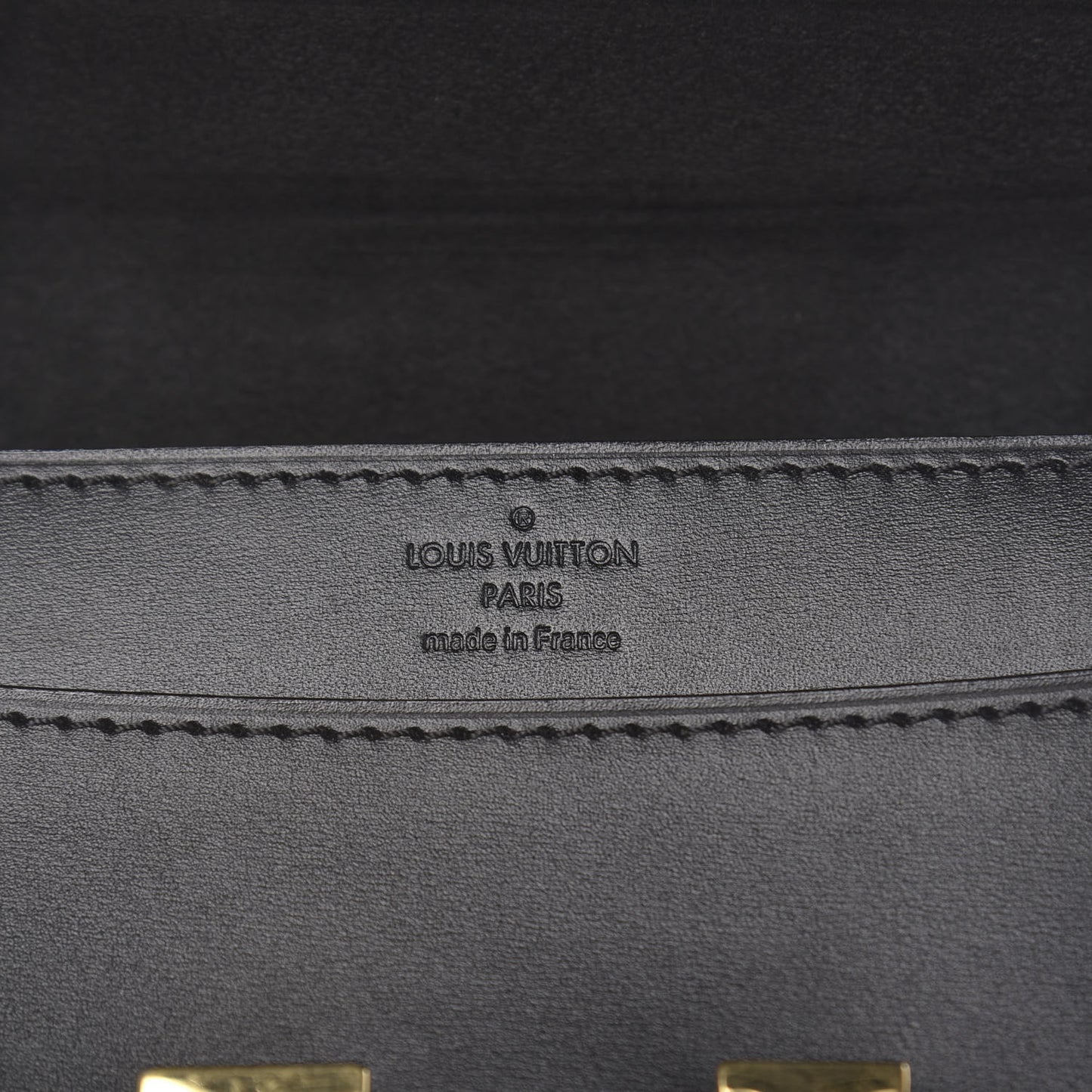 Calfskin Chain Louise MM Black