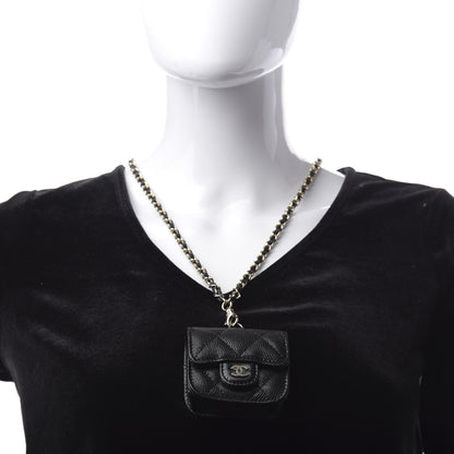 Chanel Caviar Quilted Airpods Pro Case Black 2 of 8