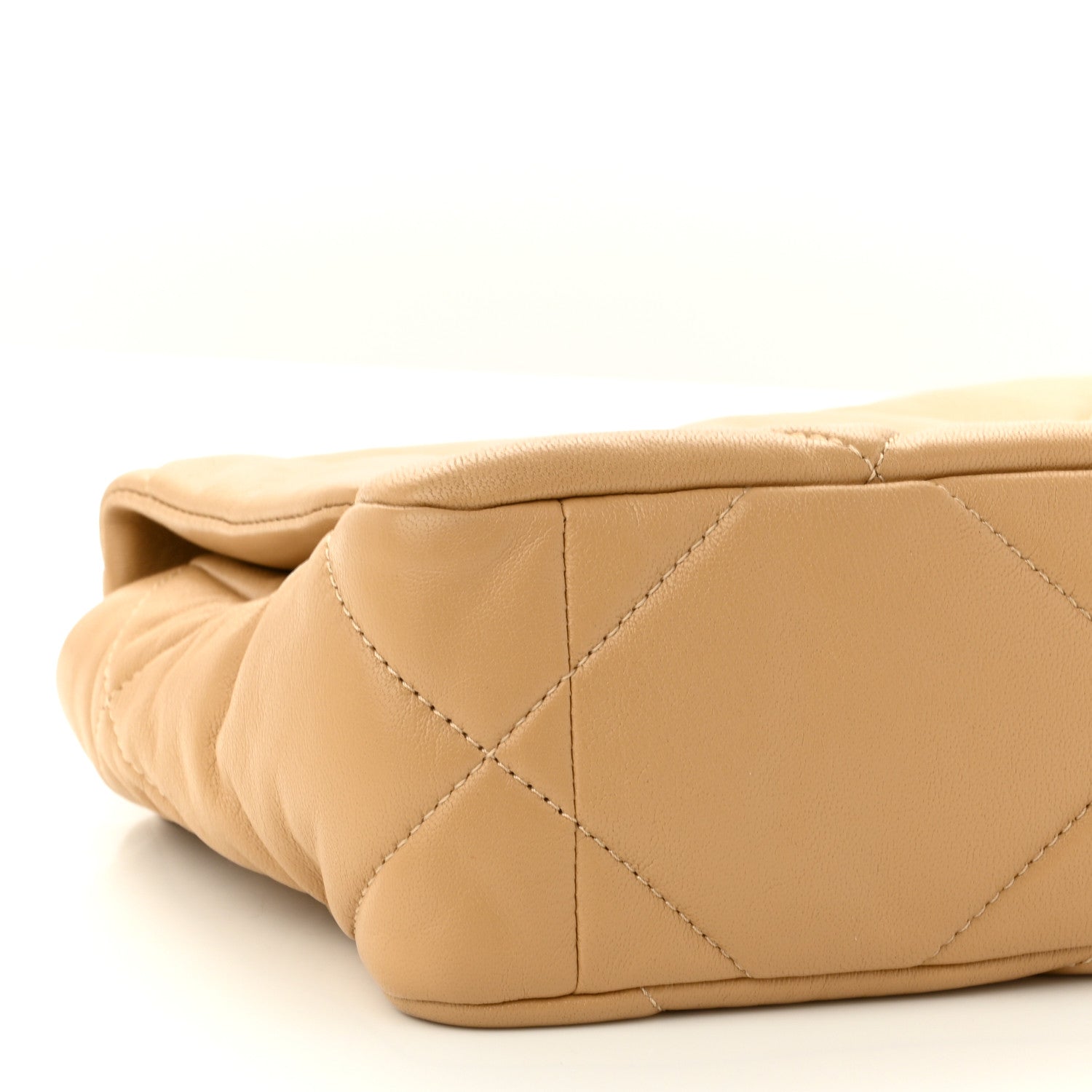 Chanel Lambskin Quilted Medium Chanel 19 Flap Beige 8 of 10