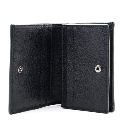 Gucci GG Supreme Monogram Textured Dollar Calfskin Web Ophidia Card Case Beige Blue 5 of 8