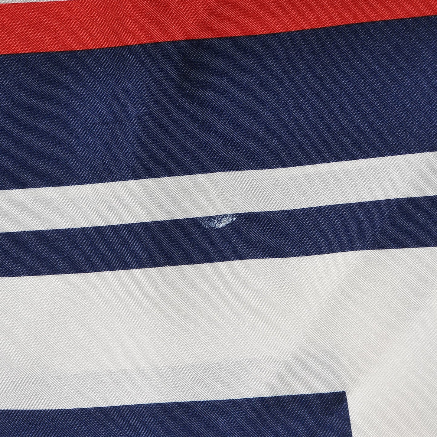 Silk CC Airlines Square Scarf Navy