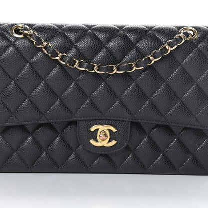 Chanel Caviar Quilted Medium Double Flap Black 8 of 11