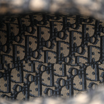 Christian Dior Wicker Oblique Medium Lady Dior Bag Blue 5 of 10