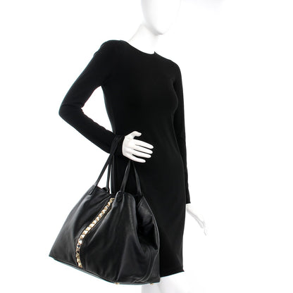 Valentino Garavani Grained Calfskin Va Va Voom Tote Black 2 of 9