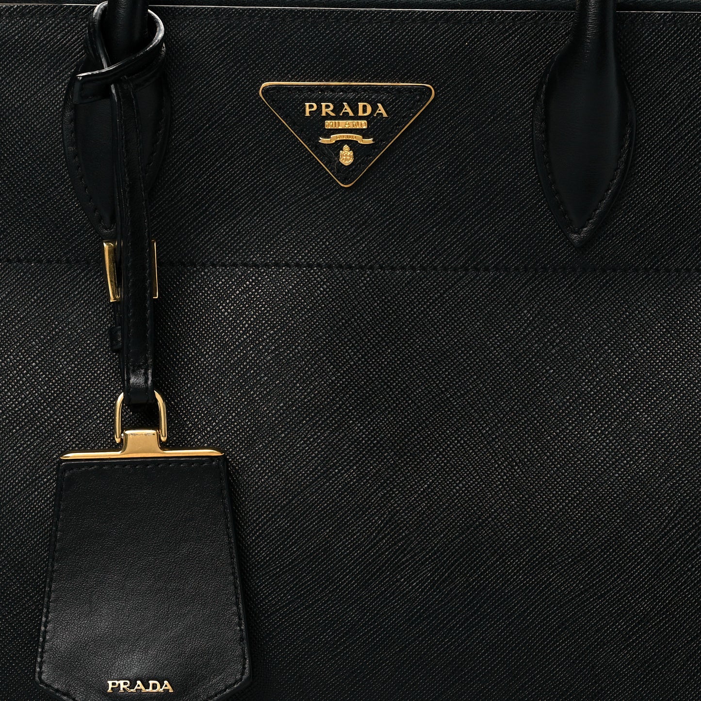 Saffiano City Calfskin Greche Paradigme Bag Black Begonia