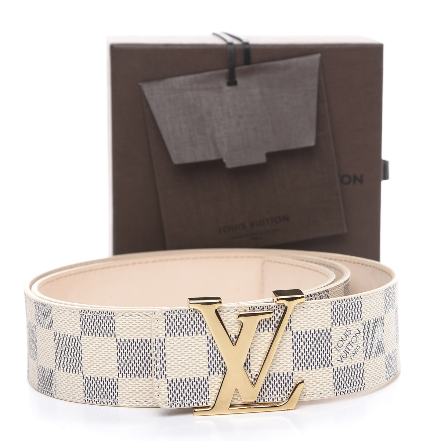 Damier Azur LV Initiales Belt 95 38