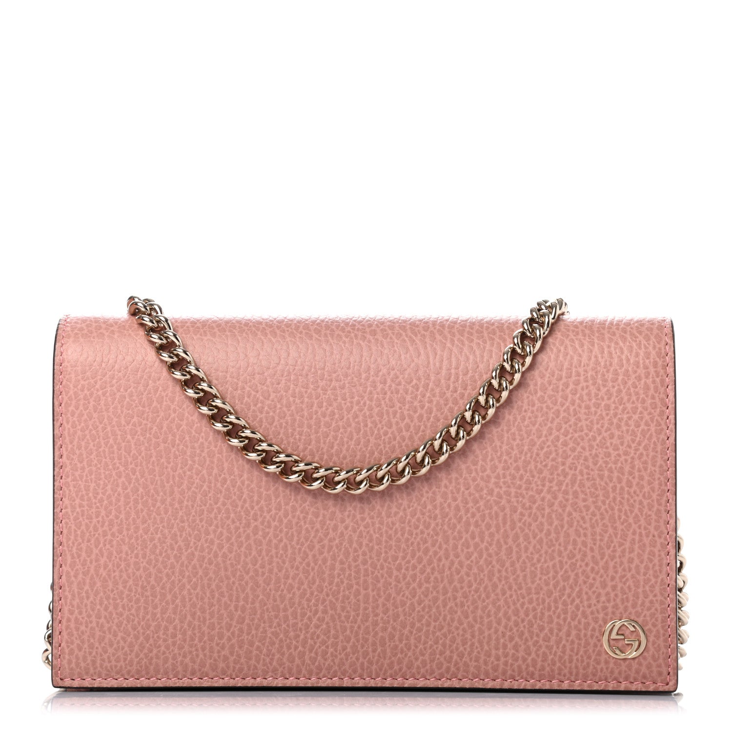 Gucci Dollar Calfskin Medium Betty Chain Wallet Soft Pink 1 of 8