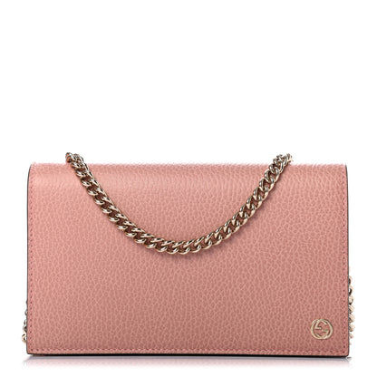 Gucci Dollar Calfskin Medium Betty Chain Wallet Soft Pink 1 of 8