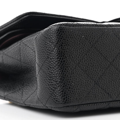 Chanel Caviar Quilted Medium Double Flap Black 9 of 10