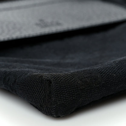 Gucci Denim Monogram Double Pocket Belt Bag Black 11 of 12