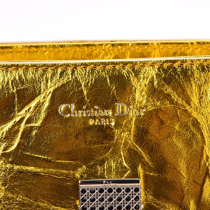 Christian Dior Metallic Calfskin Medium Diorever Flap Gold 6 of 10