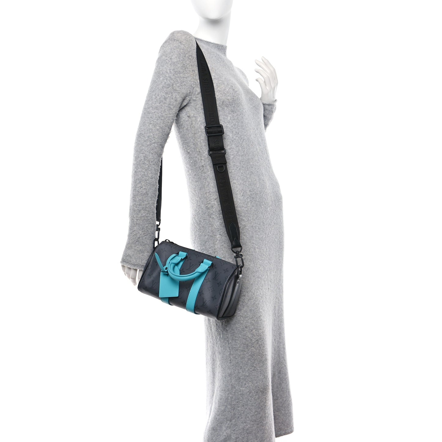 Reverse Monogram Eclipse Keepall Bandouliere 25 Turquoise