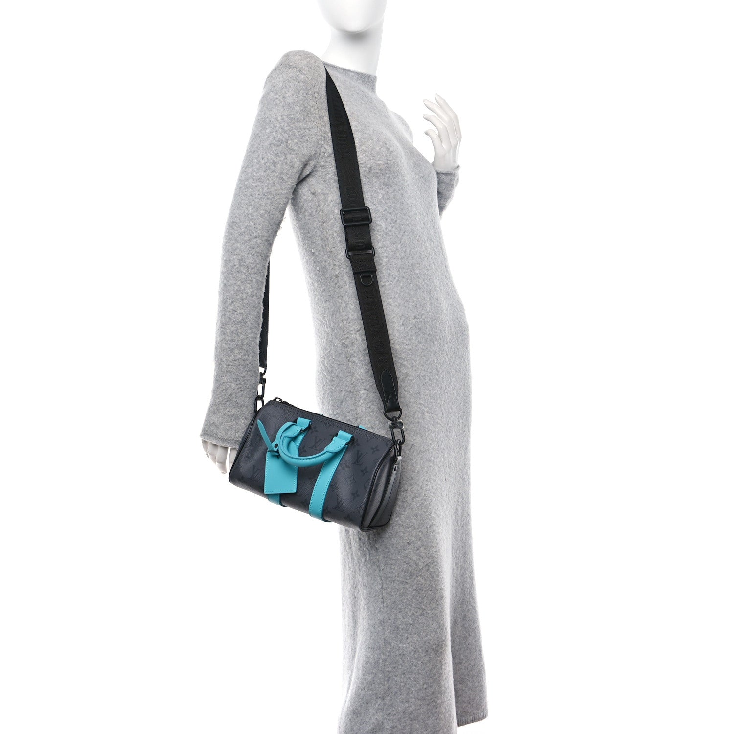 Louis Vuitton Reverse Monogram Eclipse Keepall Bandouliere 25 Turquoise 2 of 10
