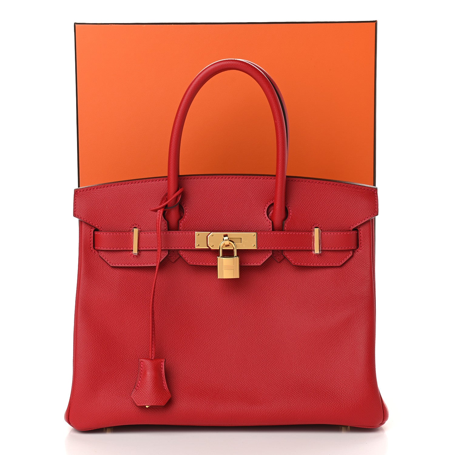 Hermes Epsom Birkin 30 Rouge Casaque 13 of 13