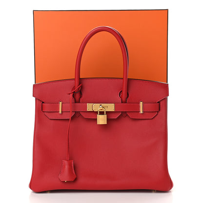 Hermes Epsom Birkin 30 Rouge Casaque 13 of 13