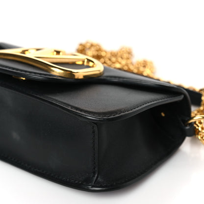 Valentino Garavani Calfskin Vlogo Small Loco Shoulder Bag Black 8 of 9