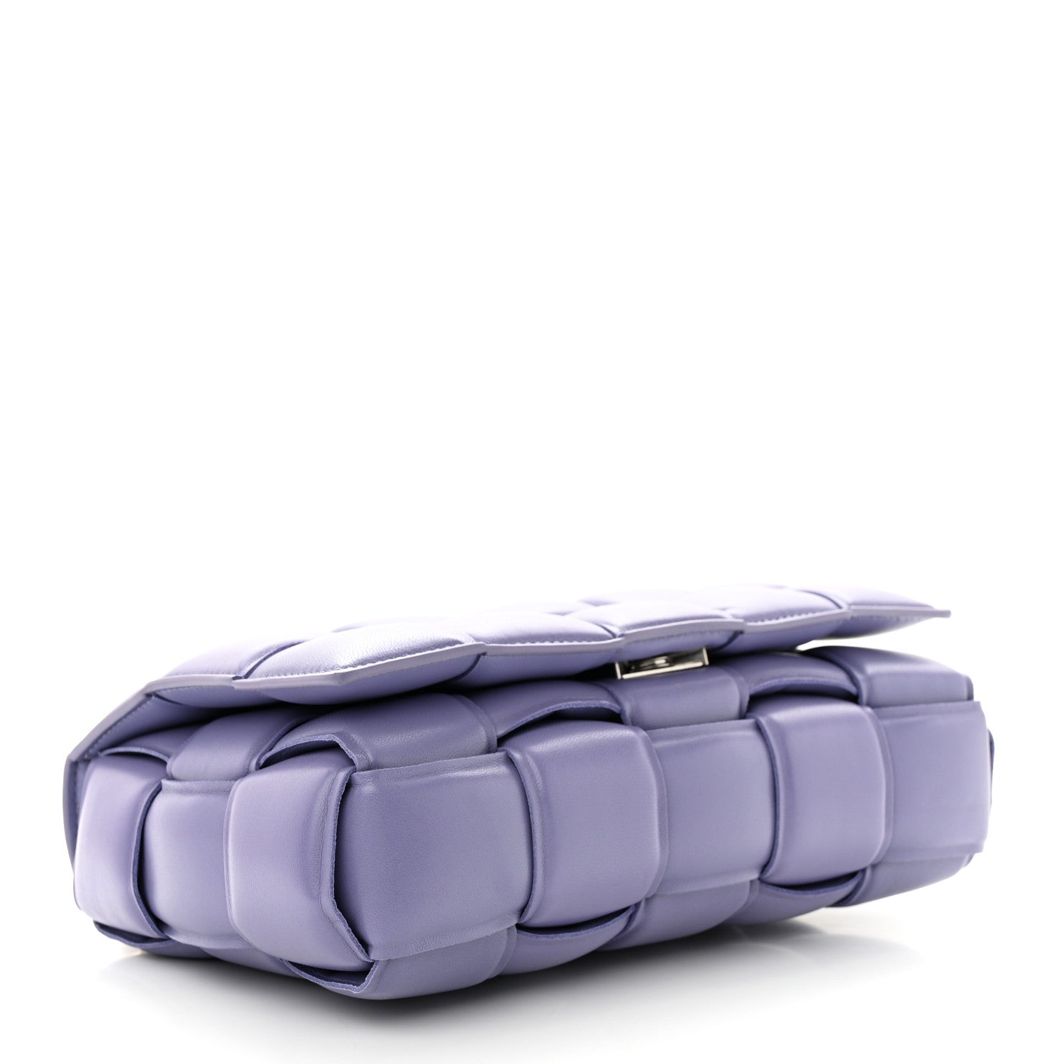 Bottega Veneta Lambskin Maxi Intreccio Padded Chain Cassette Crossbody Bag Lavender 4 of 11