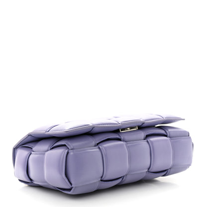 Bottega Veneta Lambskin Maxi Intreccio Padded Chain Cassette Crossbody Bag Lavender 4 of 11