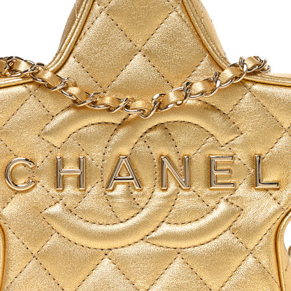Chanel Metallic Lambskin Quilted Walk Of Fame Star Bag Gold 8 of 10