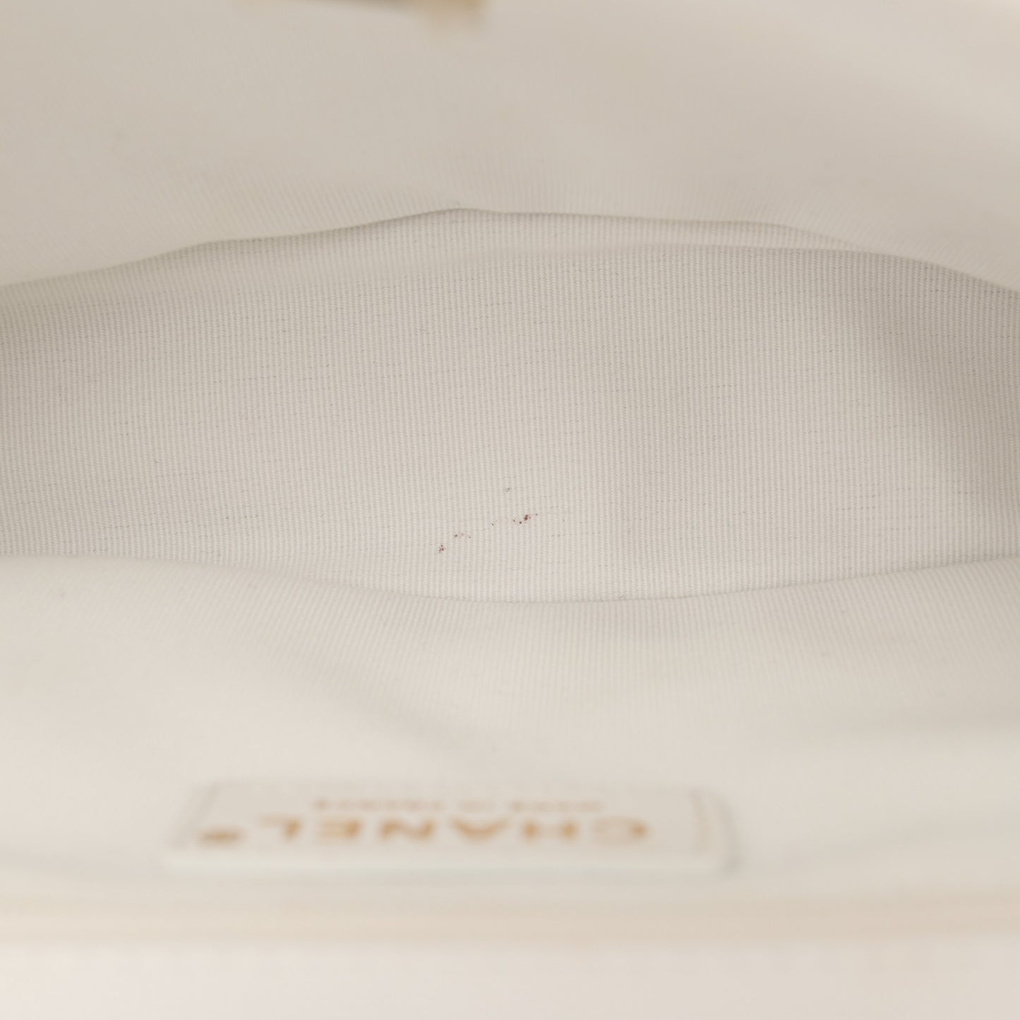 Caviar Quilted School Memory Small Top Handle Flap White
