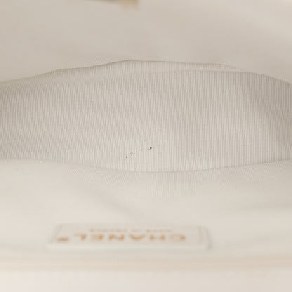 Chanel Caviar Quilted School Memory Small Top Handle Flap White 8 of 13