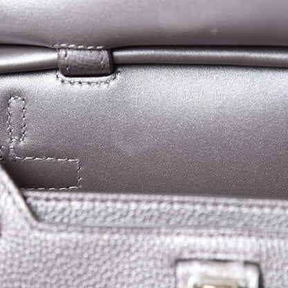 MCM Metallic Grained Calfskin Mini Milla Crossbody Silver 7 of 11