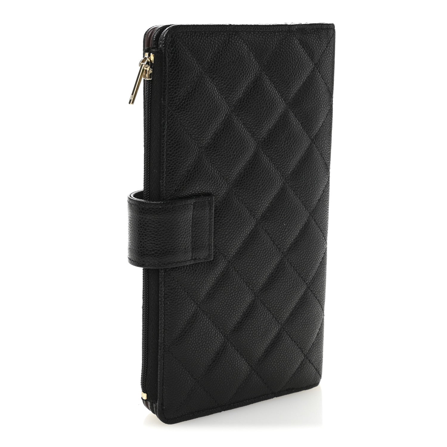 Chanel Caviar Quilted Long Zipped Wallet Black 3 of 9