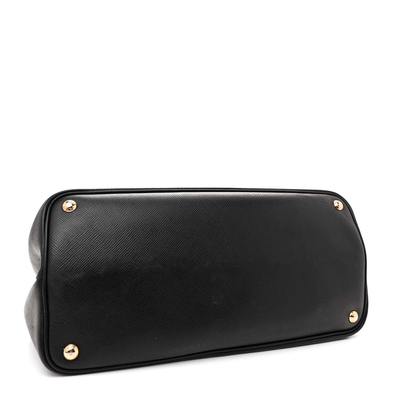 Prada Saffiano Cuir Medium Double Bag Black Fuoco 4 of 17