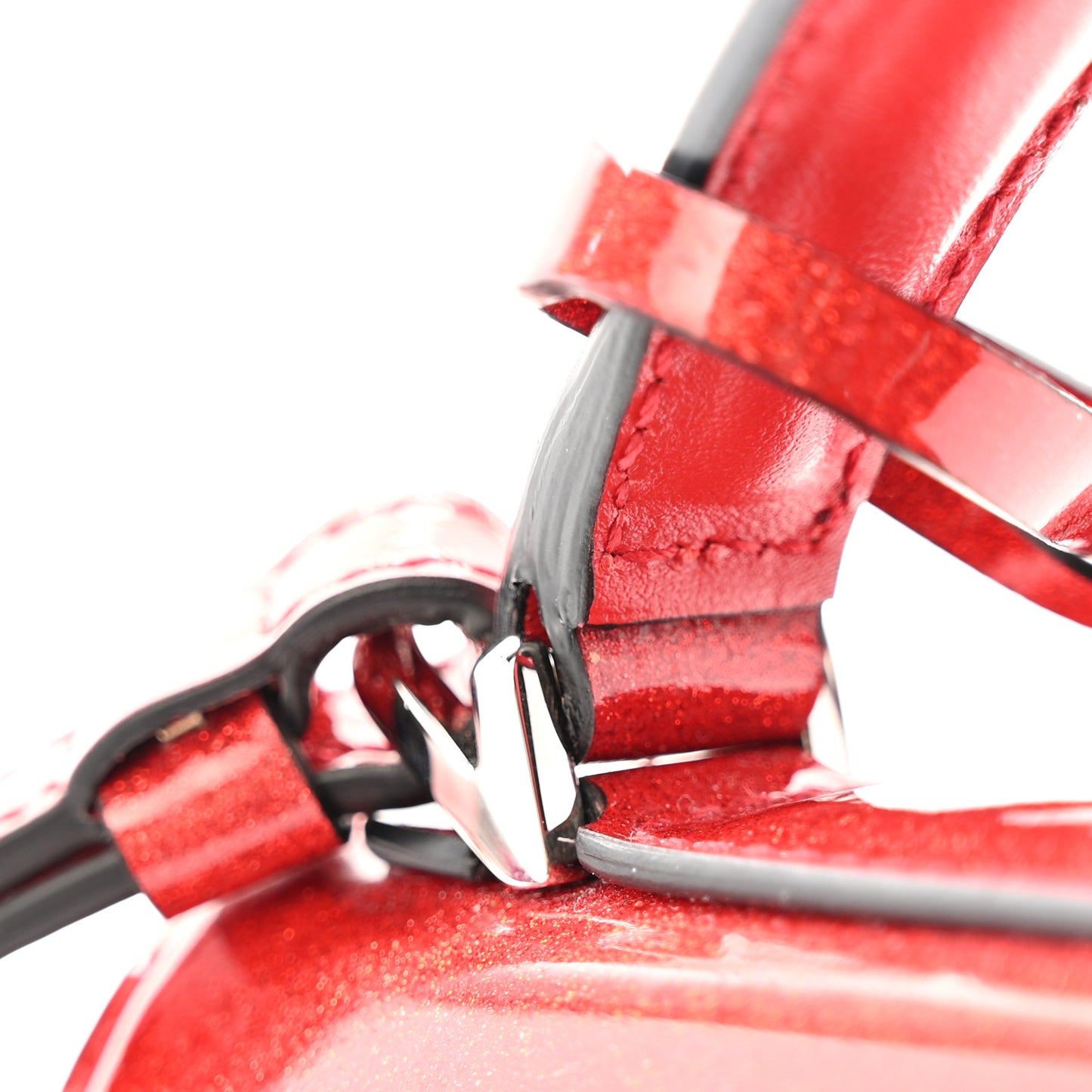 Glitter Patent Mini Boxyz Red