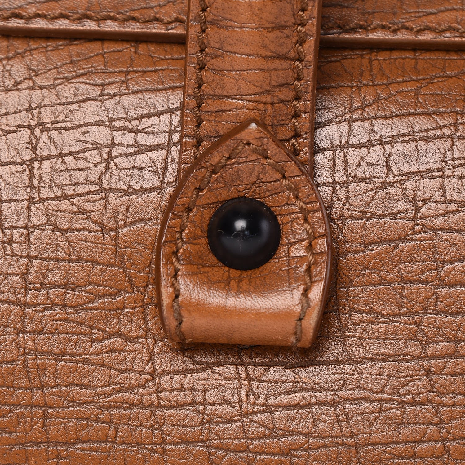 Gucci Calfskin Bamboo Bullet Satchel Brown 17 of 23