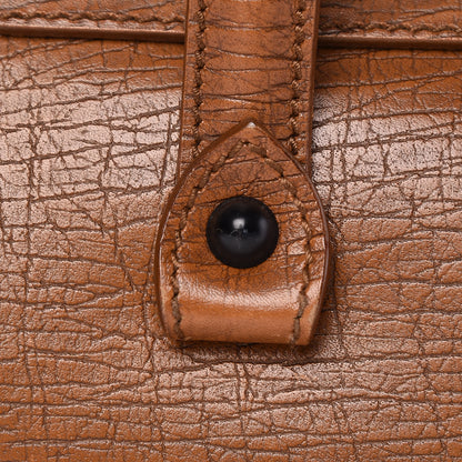 Gucci Calfskin Bamboo Bullet Satchel Brown 17 of 23