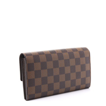 Louis Vuitton Damier Ebene Sarah Wallet 2 of 9