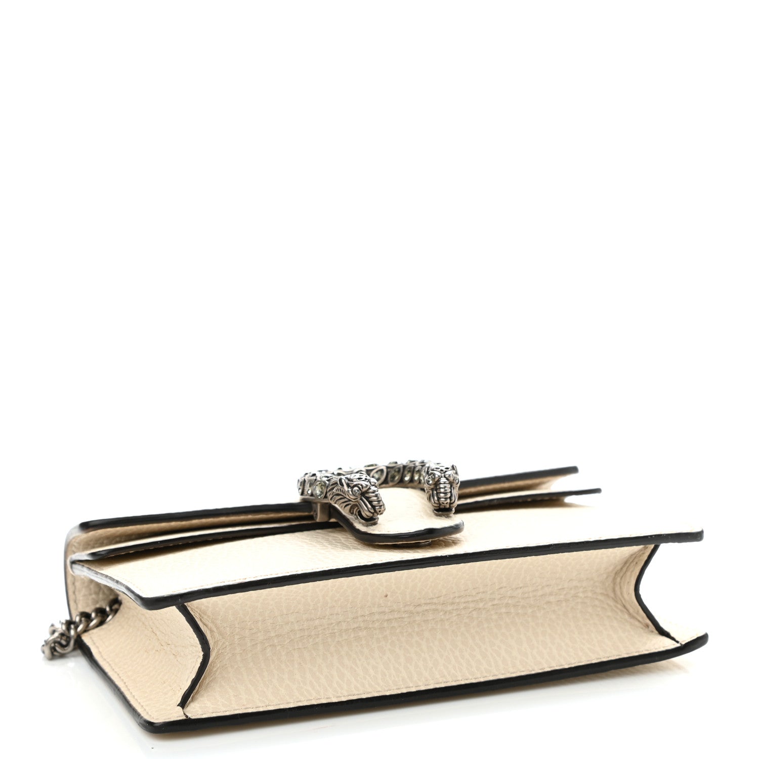 Gucci Dollar Calfskin Crystal Super Mini Dionysus Shoulder Bag Mystic White Black Diamond 4 of 9