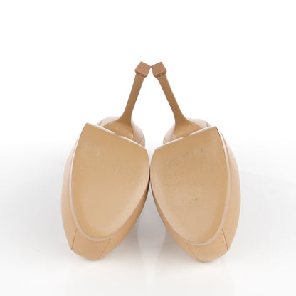 Saint Laurent Nappa Tribtoo 105 Pumps 37.5 Nude 5 of 8