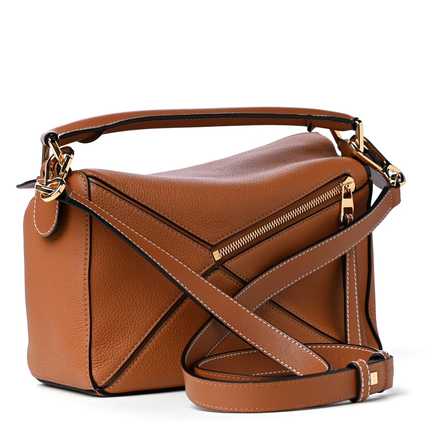 Loewe Calfskin Small Puzzle Bag Light Caramel 2 of 4