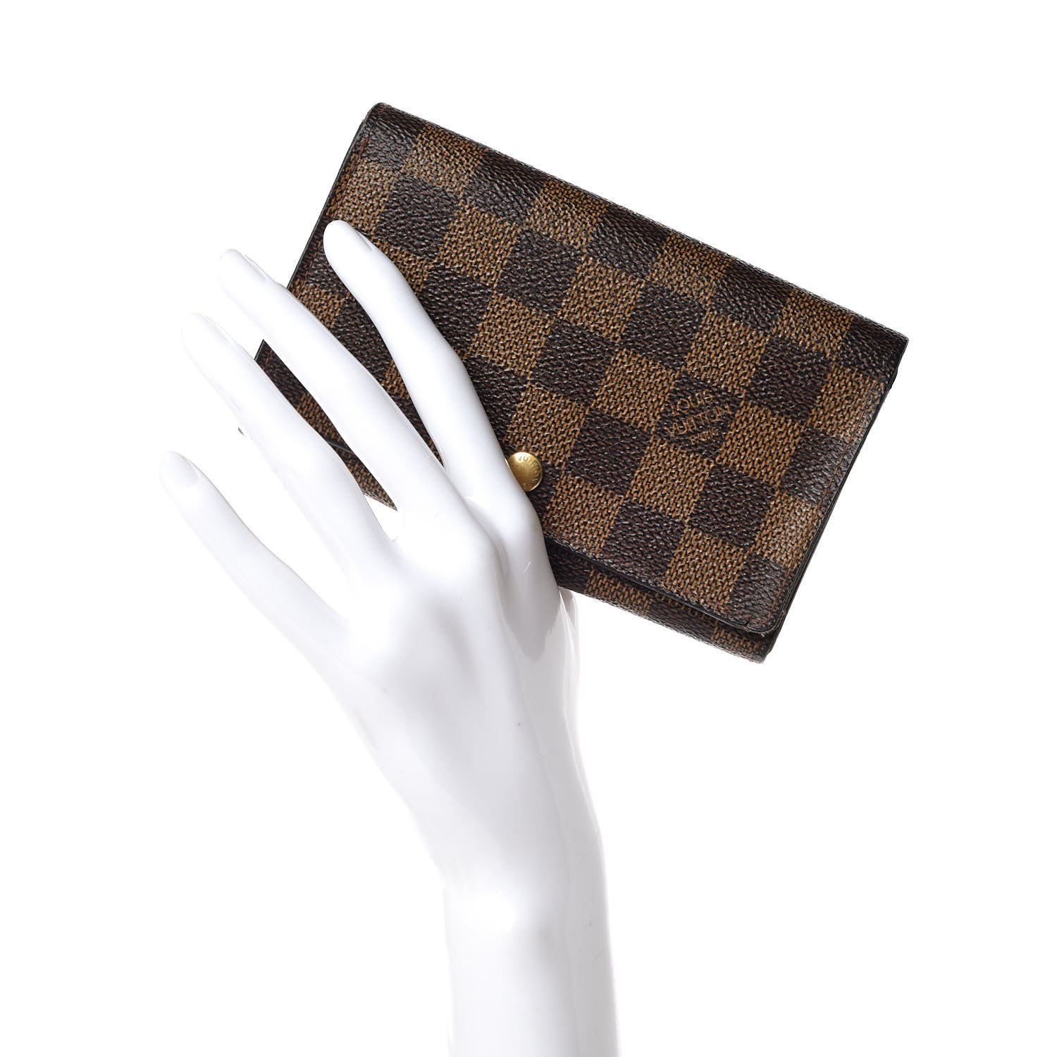 Louis Vuitton Damier Ebene Porte-Monnaie Tresor Wallet 2 of 10