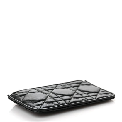 Christian Dior Lambskin Cannage Lady Dior Key Pouch Black 4 of 8