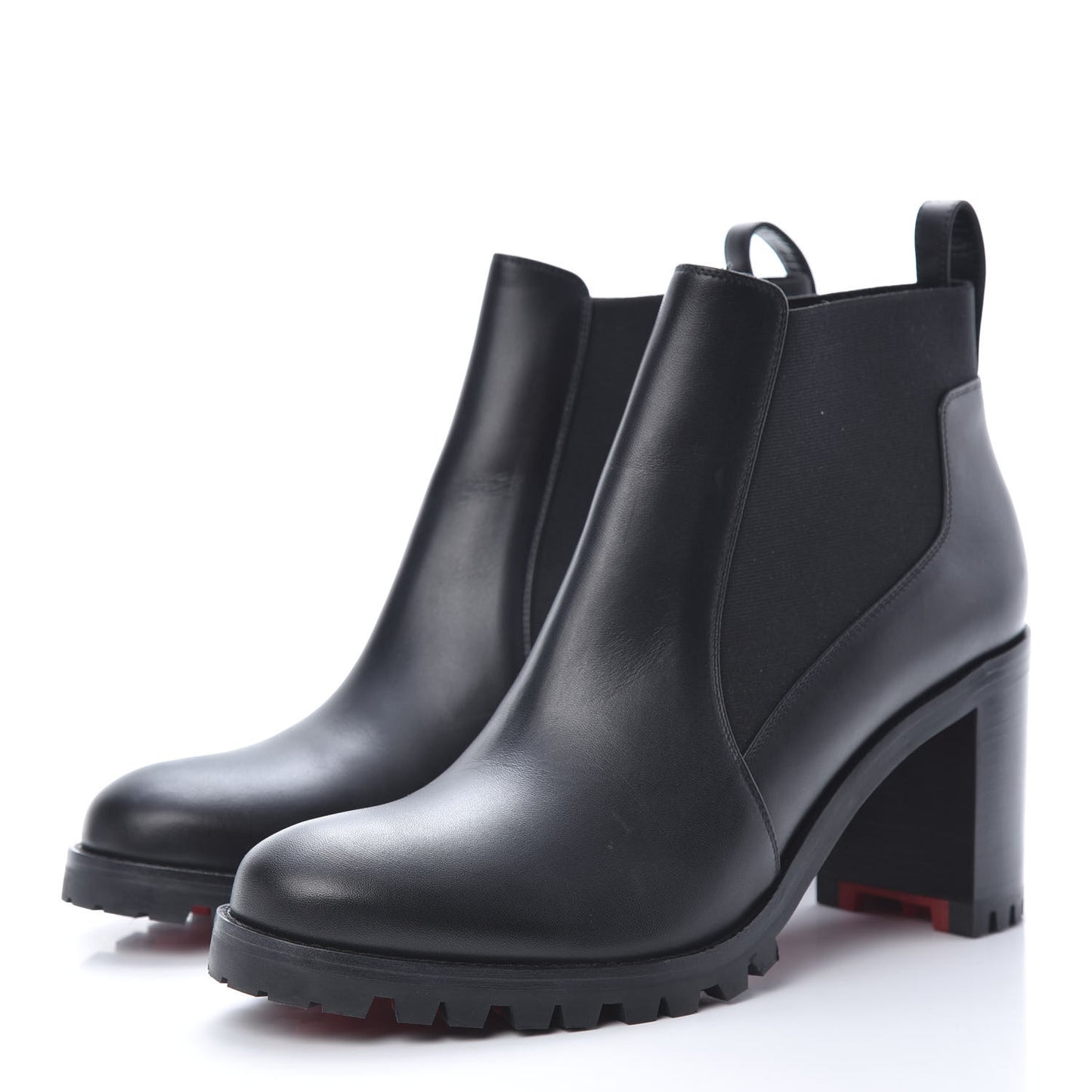 Calfskin Marchacroche 70 Chelsea Boots 40.5 Black