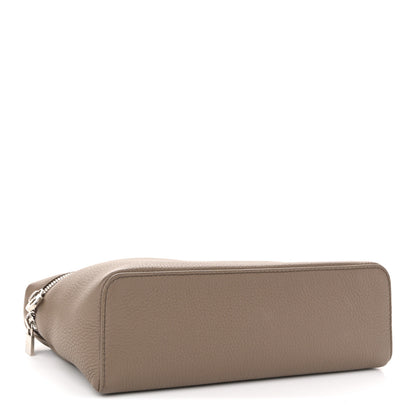 Loro Piana Grained Calfskin L19 Extra Pocket Pouch Warm Mastic 4 of 9
