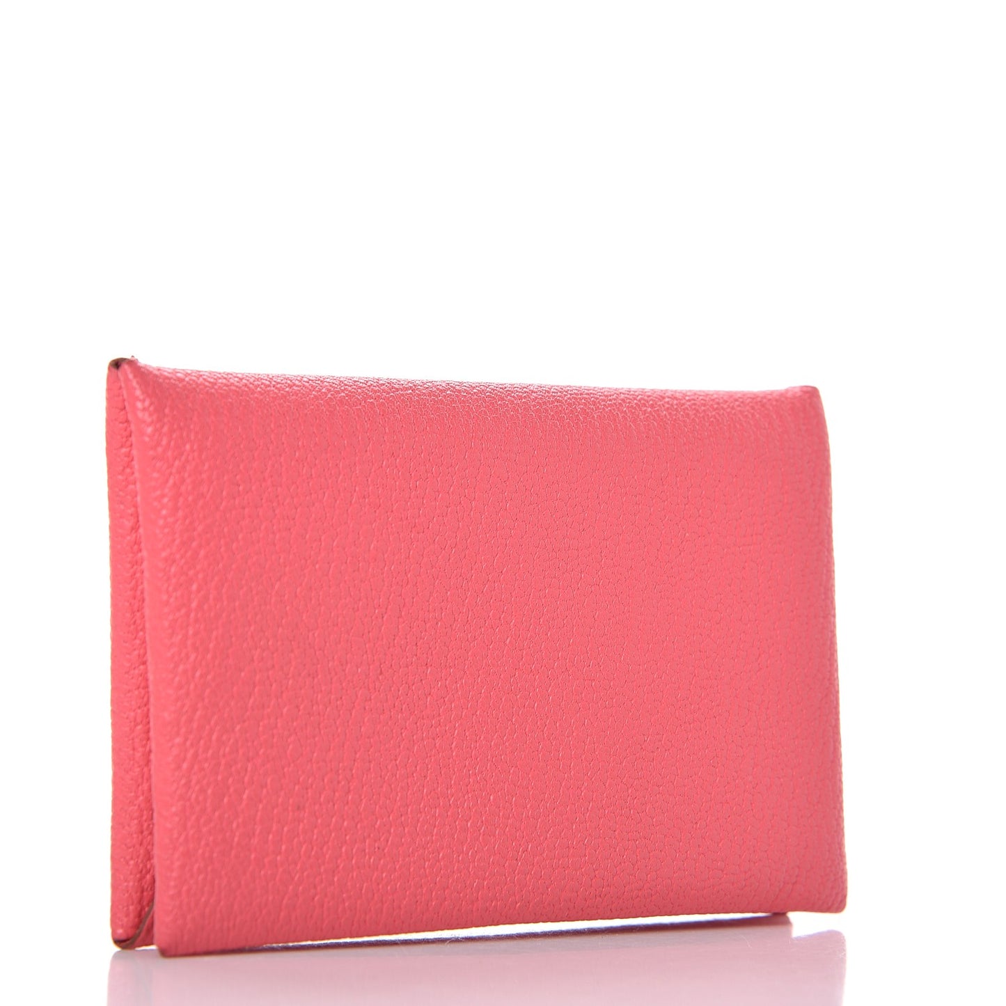 Chevre Mysore Calvi Card Case Rose Lipstick