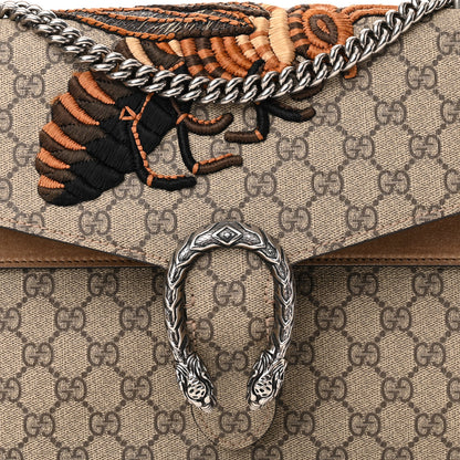 Gucci GG Supreme Monogram Bee Embroidered Medium Dionysus Shoulder Bag Taupe 5 of 15