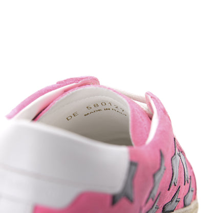 Saint Laurent Suede Star Court Sneakers 38 Pink Black 8 of 9