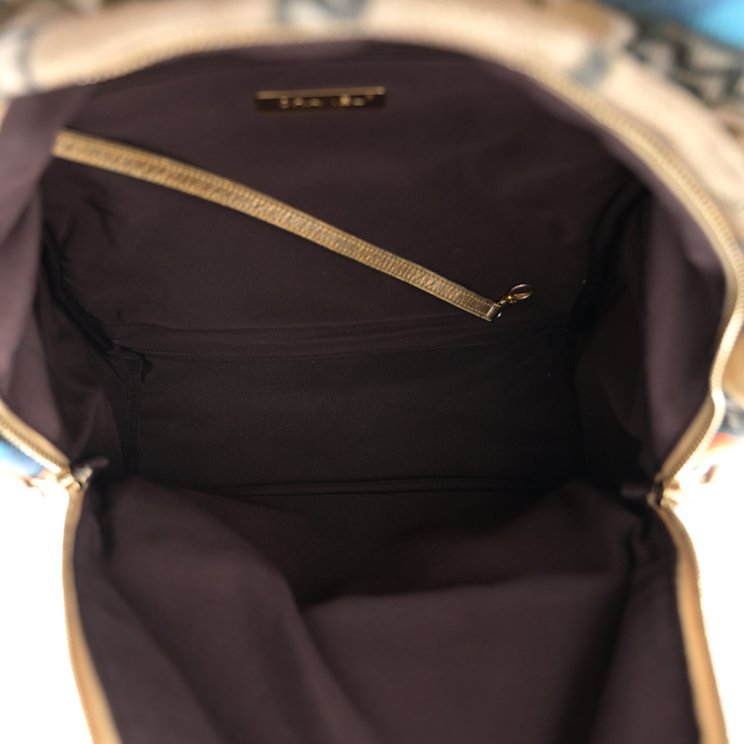 Graffiti Printed Canvas Street Spirit Backpack Multicolor