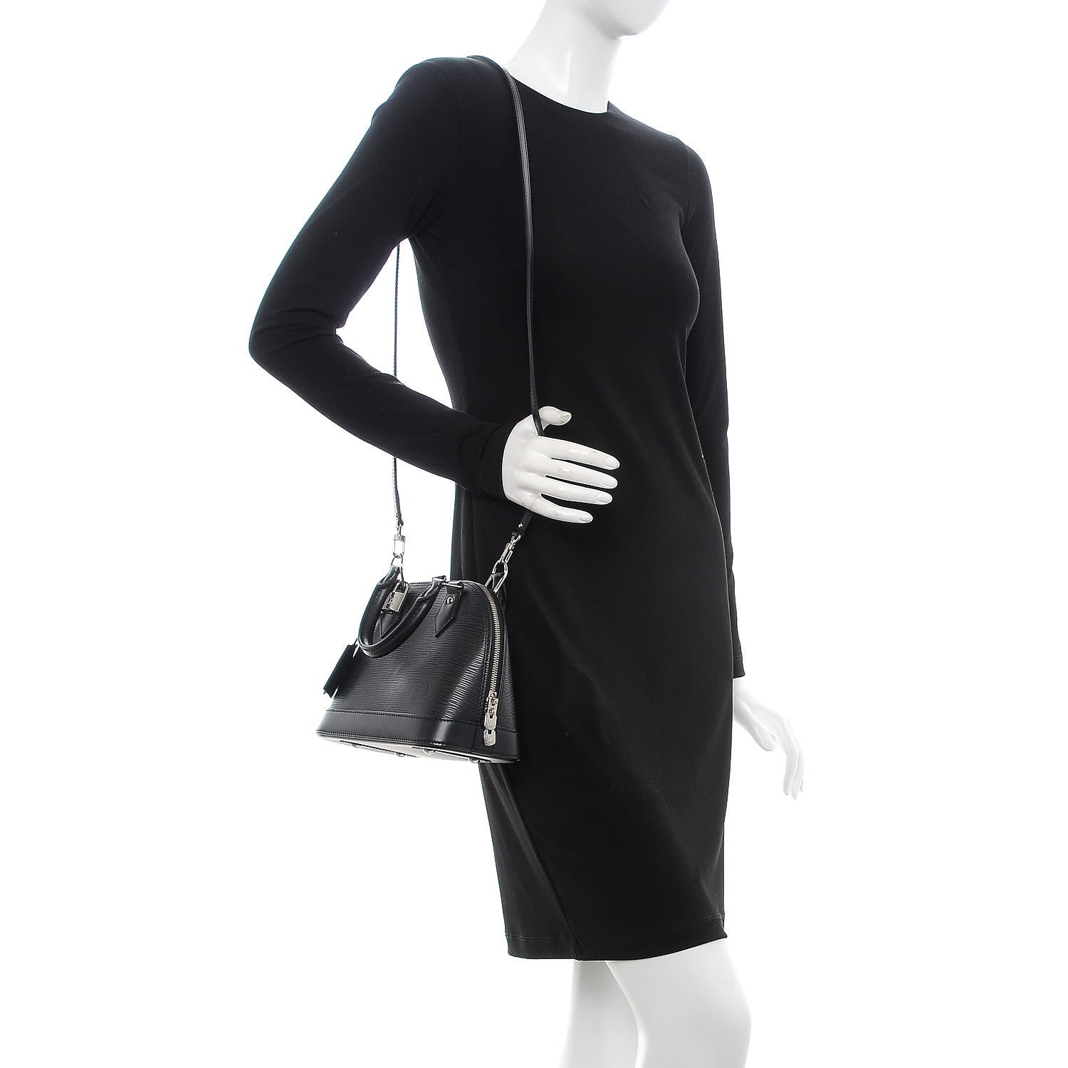 Louis Vuitton Epi Alma BB Black 2 of 7