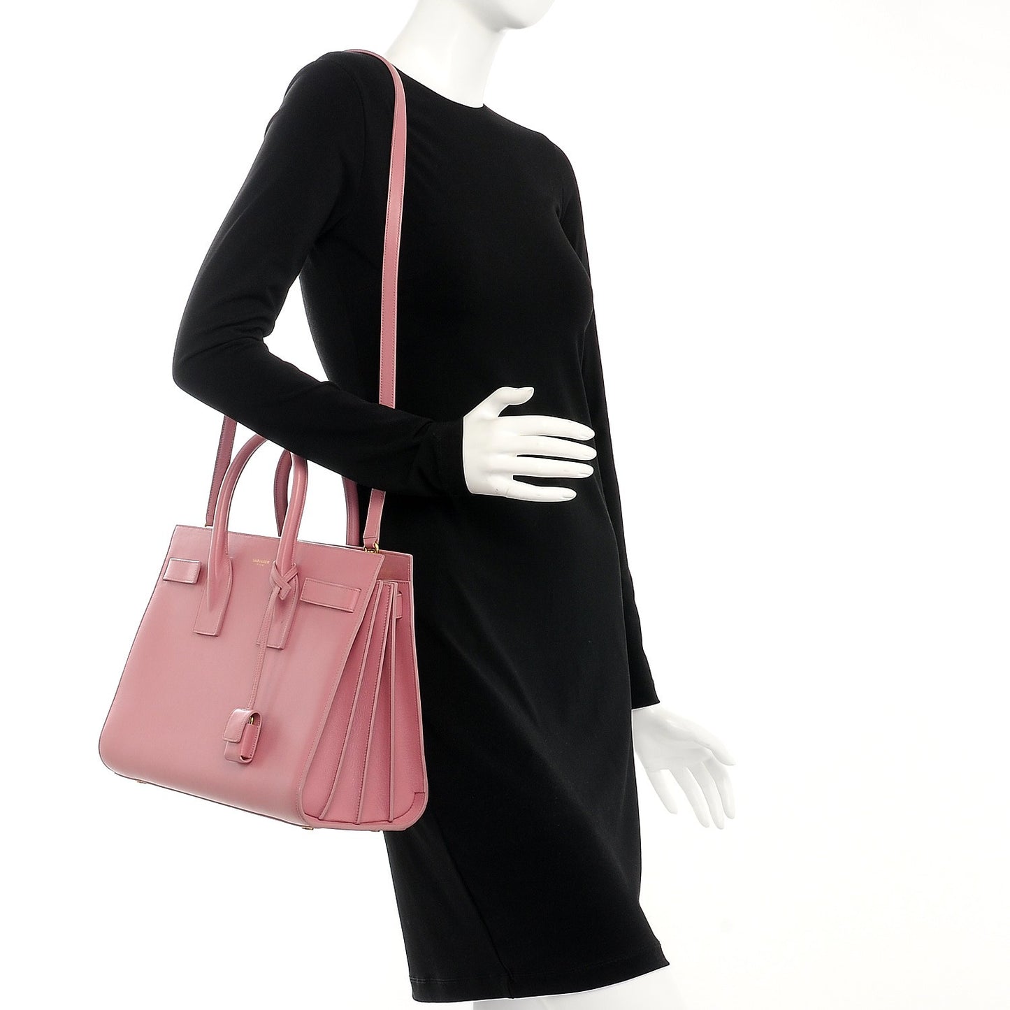 Calfskin Small Sac De Jour Dark Rose