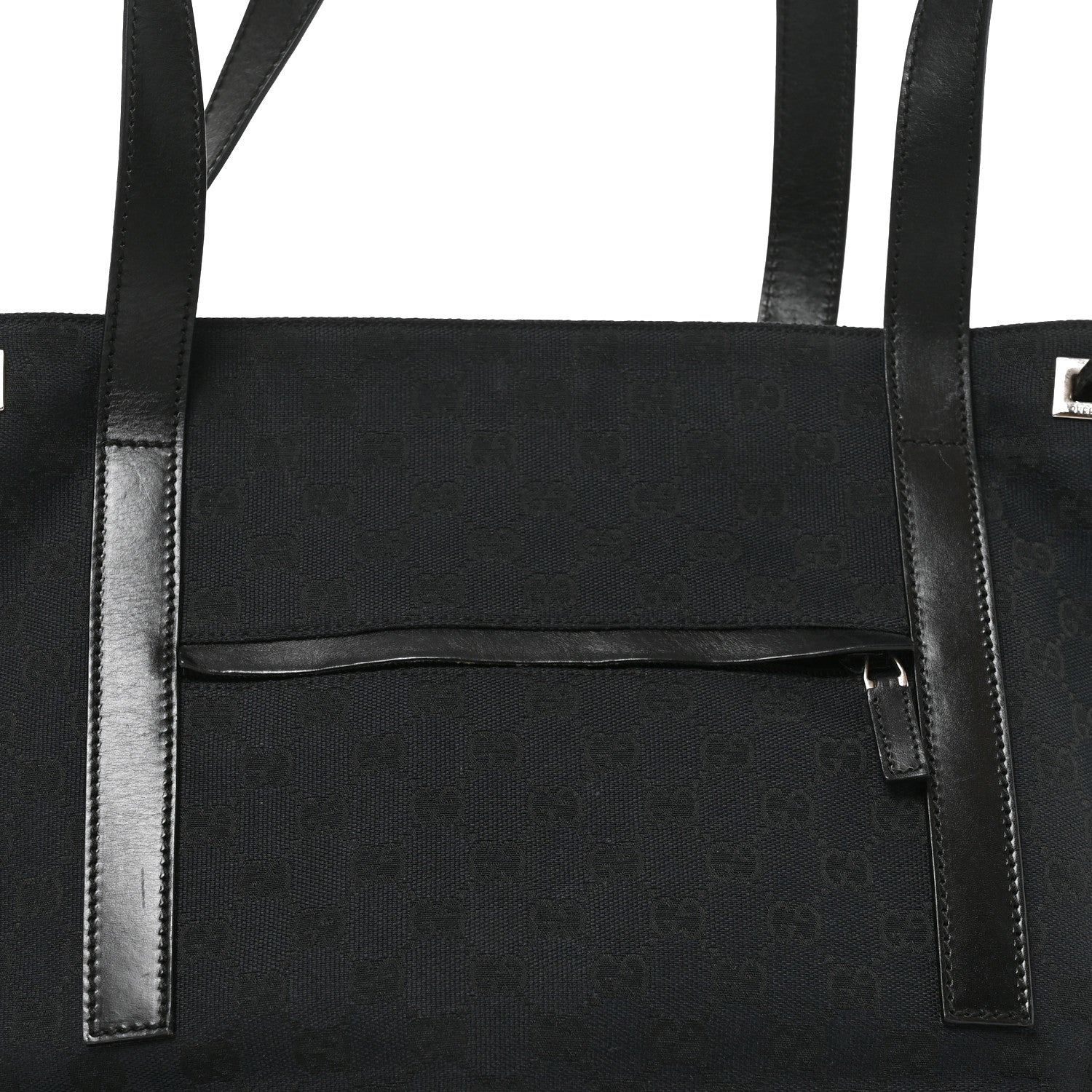 Gucci Monogram Tote Black 7 of 9