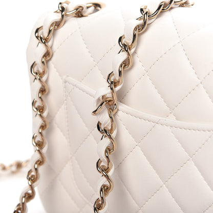 Chanel Lambskin Quilted Mini Rectangular Flap White 11 of 12