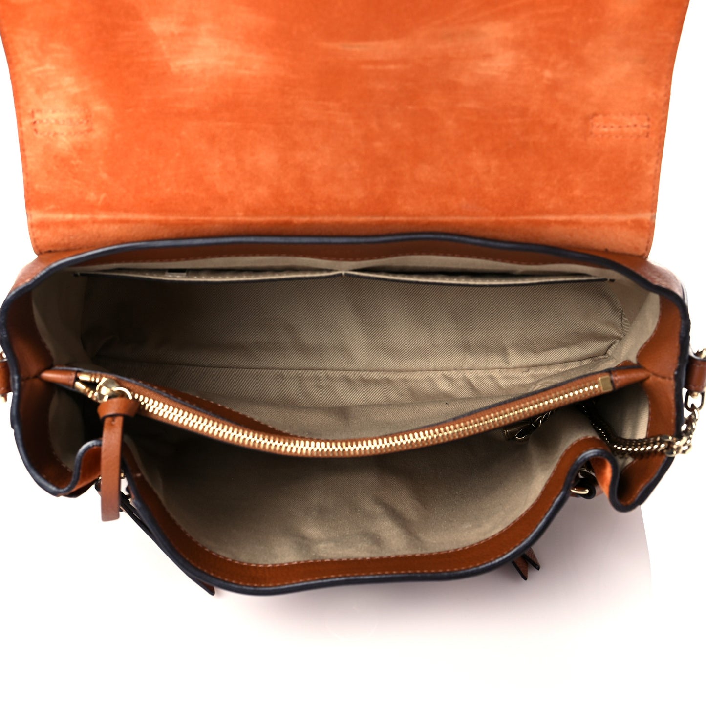 Calfskin Medium Faye Day Shoulder Bag Tan